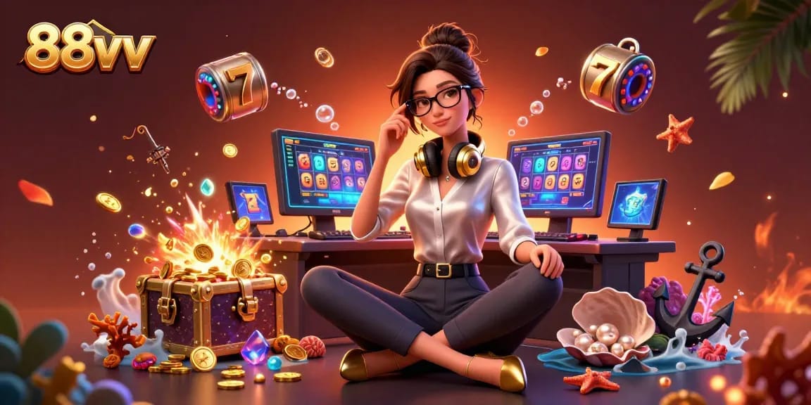 Engage with exciting slot games at 88vv while experiencing a vibrant virtual casino.