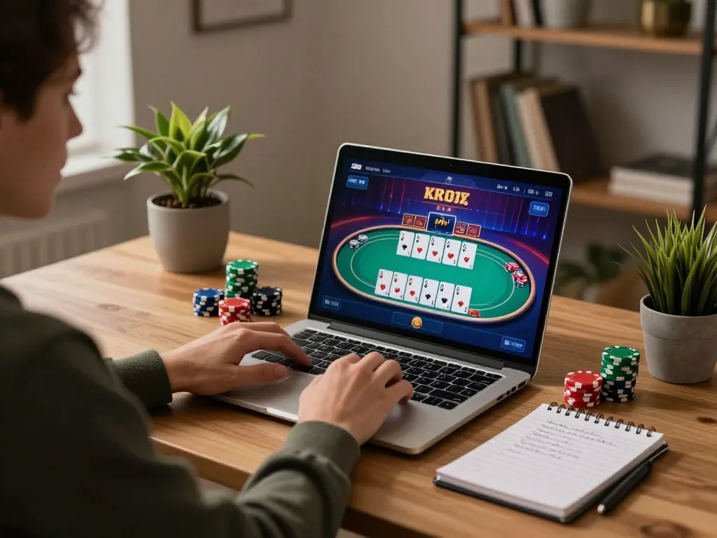 Experience 98win online gaming with immersive poker gameplay at home