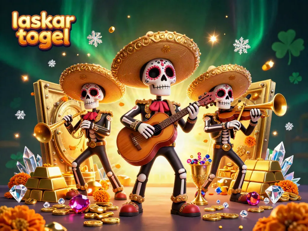 Reveal your fortune with laskar togel in this vibrant 3D fantasy casino scene filled with treasures.