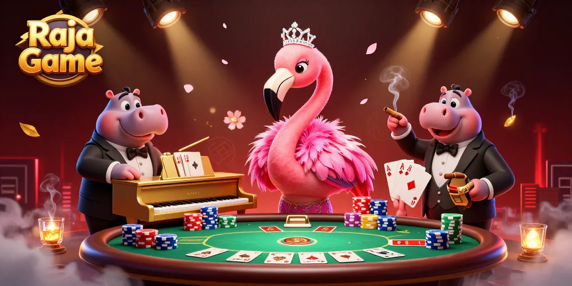 Experience thrilling gameplay with Raja Game featuring vibrant characters and an electrifying casino atmosphere.
