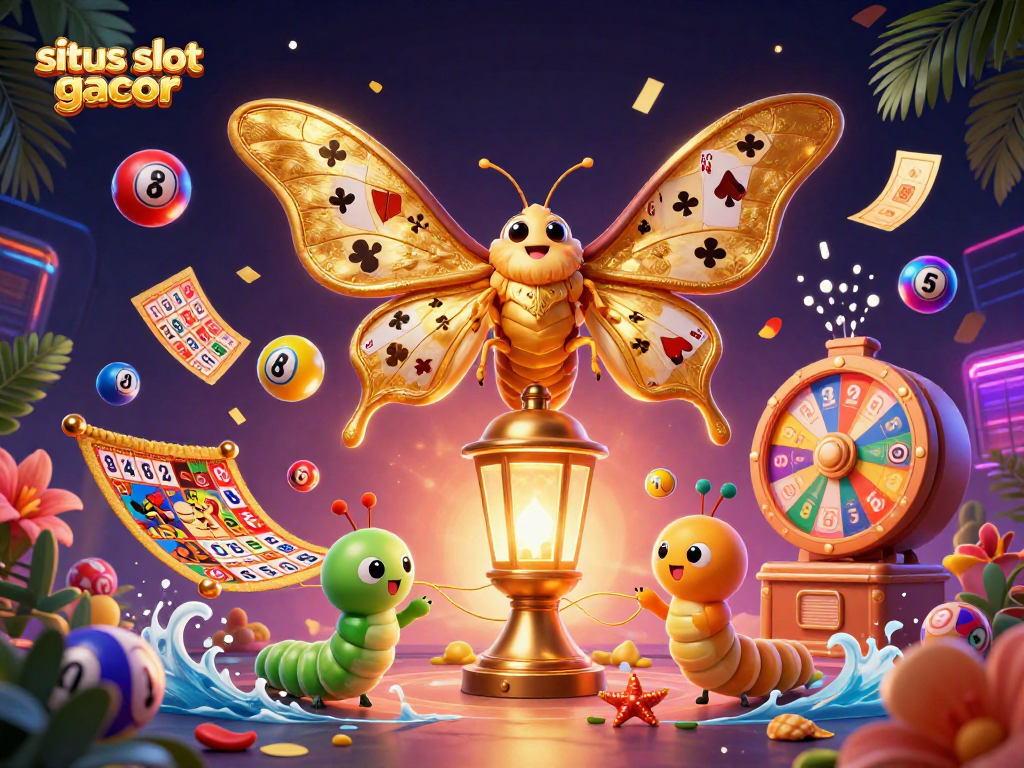 Engage with the excitement of situs slot gacor while exploring vibrant casino scenes in a dynamic 3D illustration.