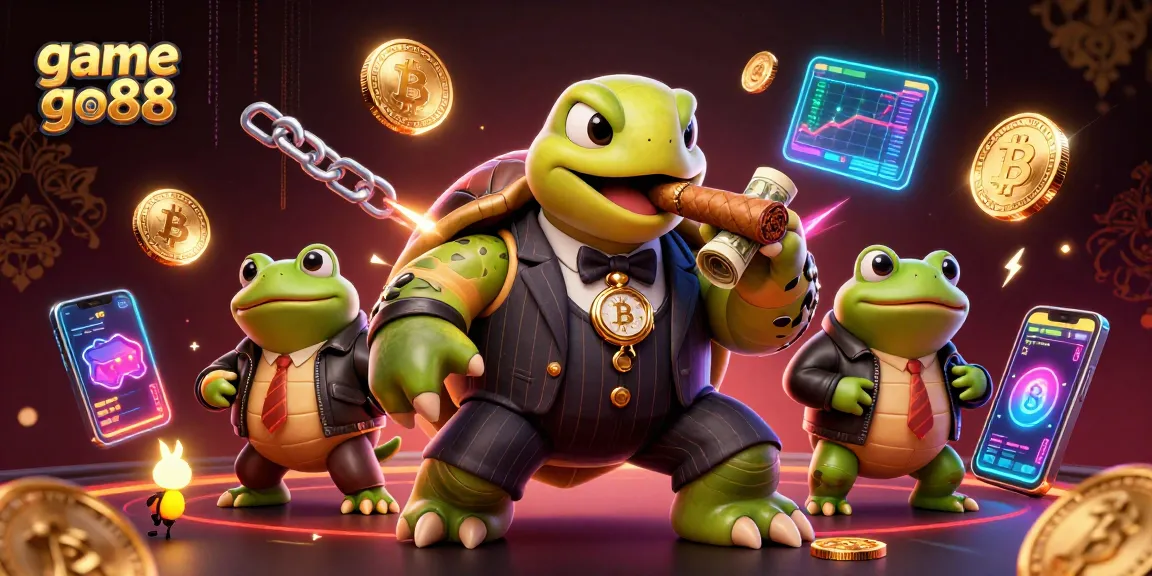 Join the excitement with game go88, where a mobster turtle and bullfrog enforcers rule the casino.