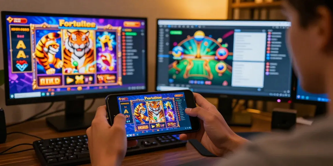 Player enjoying esportes da sorte paraguay on mobile with colorful game visuals and lively gaming atmosphere.