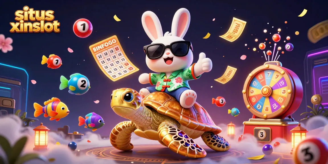 Situs xinslot brings exciting online gaming with colorful elements and characters, engaging players in a dynamic scene.