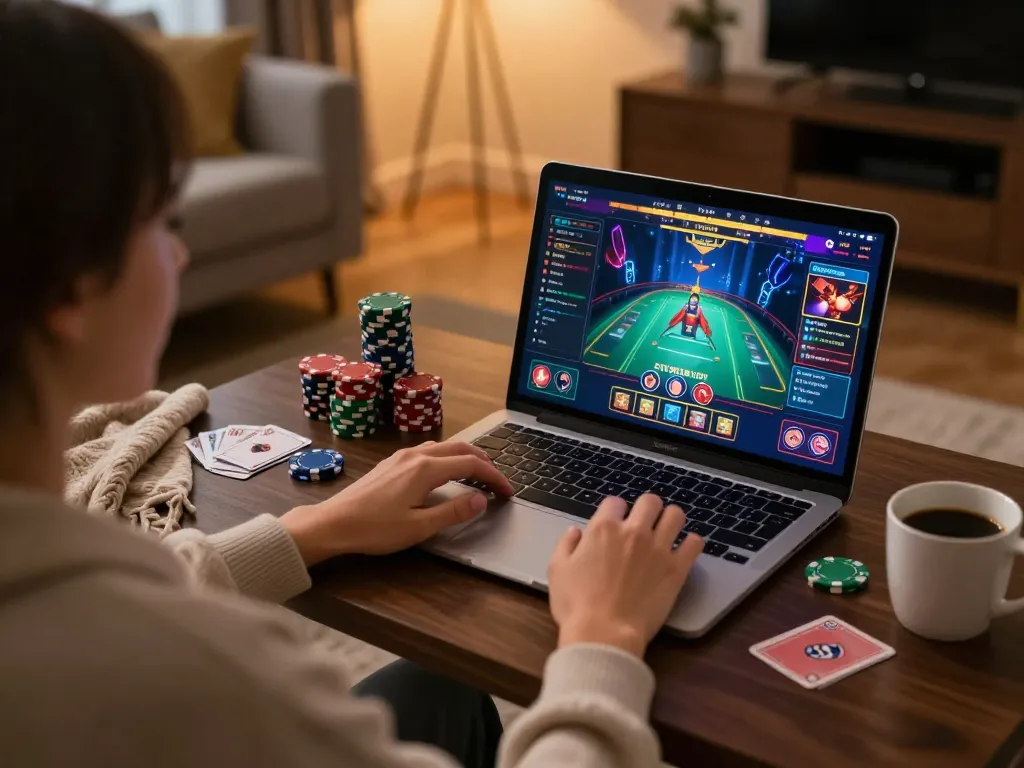 Engage with casino games on CasinoAtlas with an inviting online gaming setup.