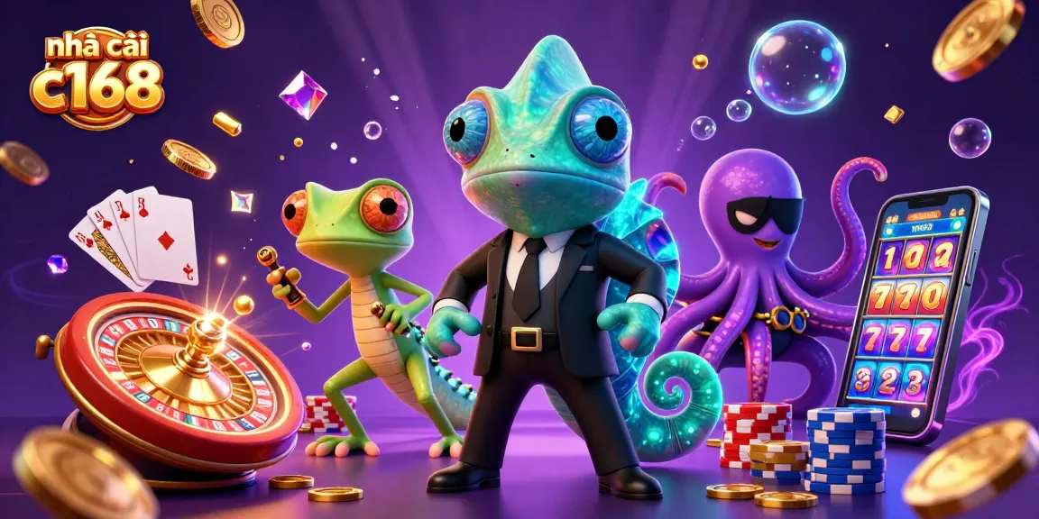 Experience thrilling gameplay at nhà cái c168 with dynamic casino elements and vibrant characters.