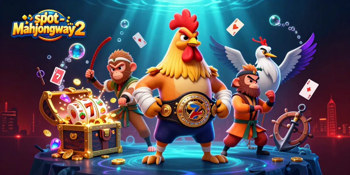Play slot-mahjongways2 with a dynamic scene featuring lucky symbols and vibrant character elements.