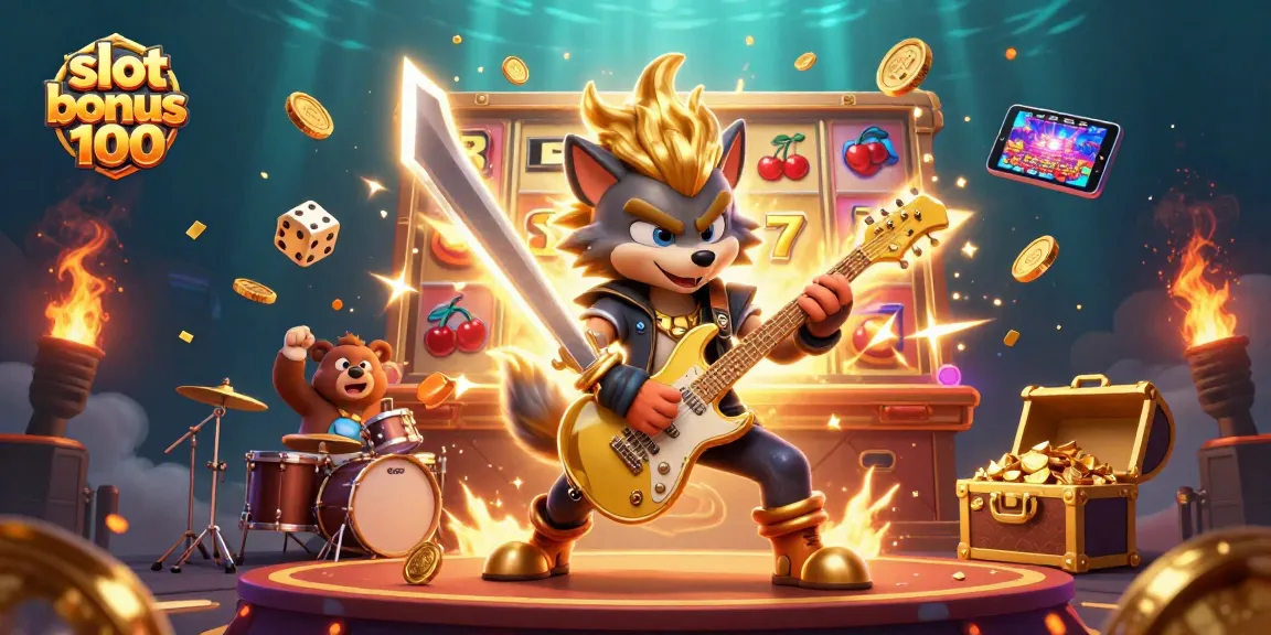 Experience the excitement of slot bonus 100 with dynamic 3D casino characters and vibrant gameplay elements.