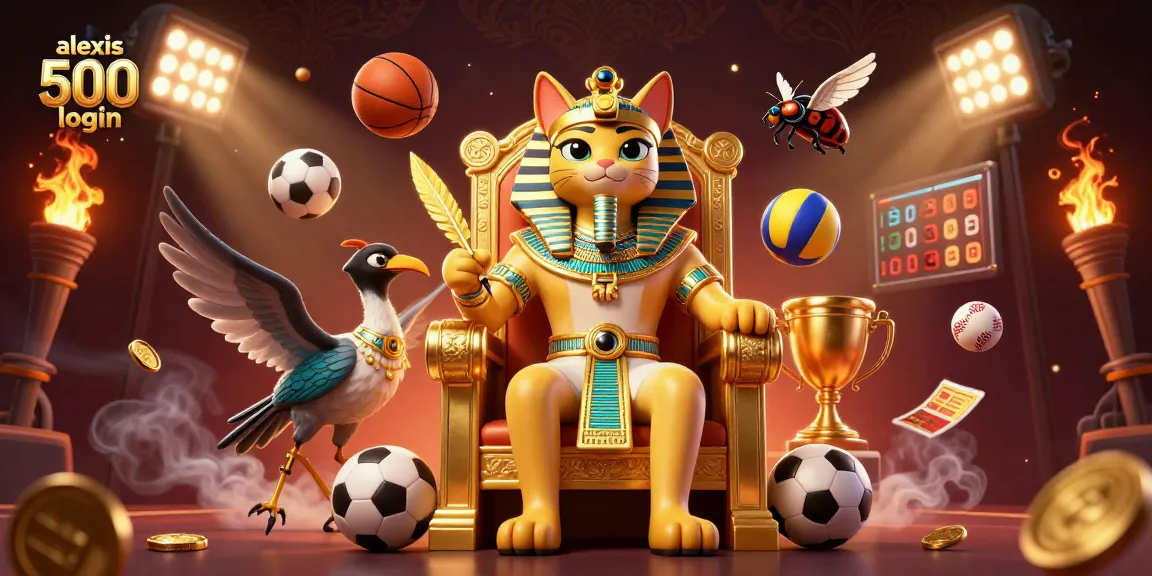 Bet on sports with the vibrant illustration of alexis 500 login offering betting elements and a lively atmosphere.