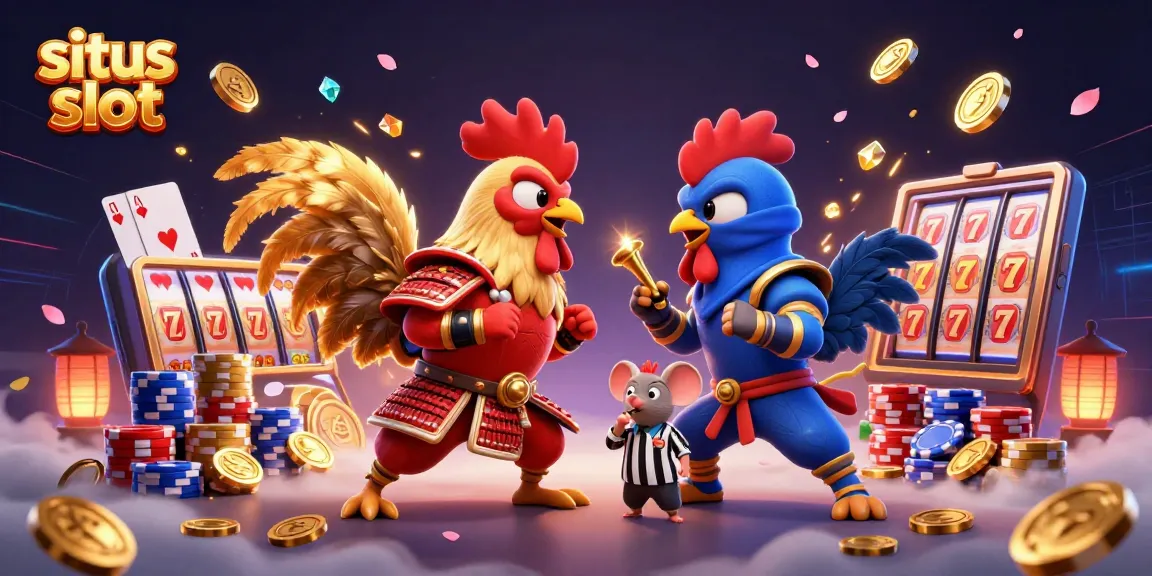 Permainan situs slot: pertarungan ayam kartun 3D dengan elemen kasino yang dinamis