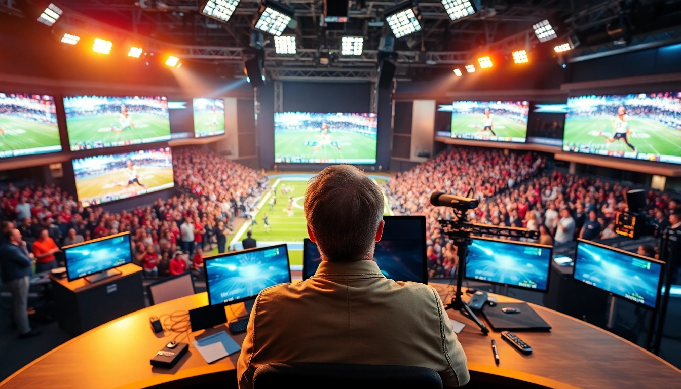 Engage with Sports Broadcasting insights from a high-tech studio atmosphere.