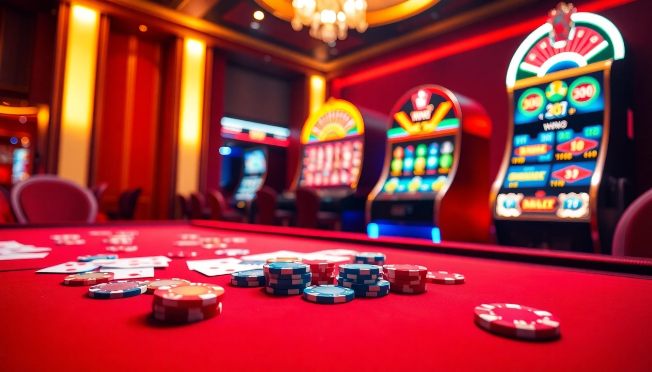 Experience thrilling casino gaming with https://xx88.nl/ at a lively gaming table filled with poker chips and cards.